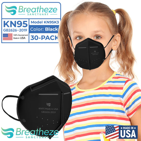 Breatheze by Sanctuary Kids KN95 Face Mask White 150-Pack